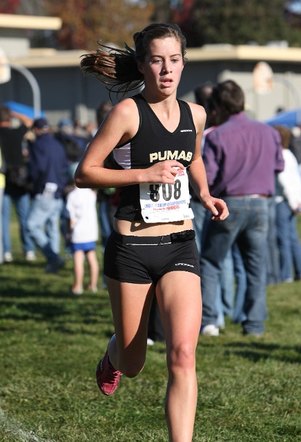 NCS XC D3 Girls-071.JPG - 2009 North Coast Section Cross Country Championships, Hayward High School, Hayward, California